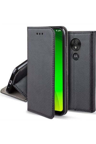 MOOZY Phone Case, Moozy, Flip On for Motorola Moto G7 Power, Black, -Leather