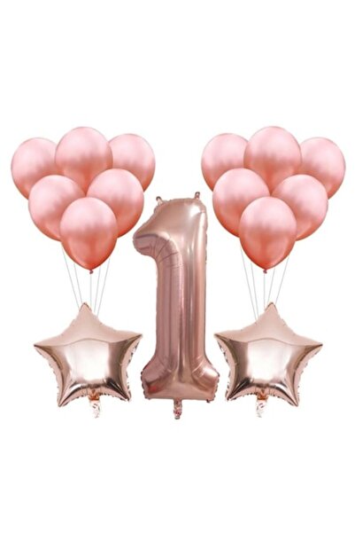 Domi Smart Business Комплект от 15 балона, 1 година годишнина, латекс + фолио...