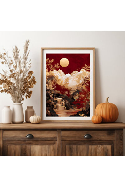 Tuba Decor Tablo dintr-o singură bucată cu rame din lemn pentru sufragerie, sufragerie, bucătărie