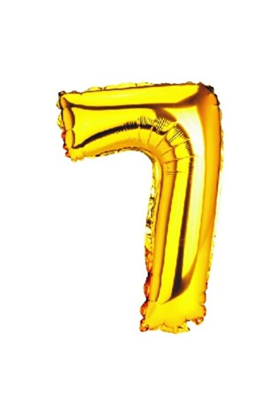 OEM Μπαλόνι αριθμός 7, χρυσό, 100 cm