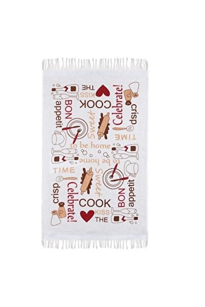 NOT OEM Kitchen Towel with cheerful design, Bon Appetit, Cotton, 60x35 cm