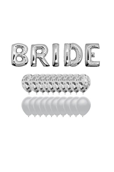 OEM Set baloane BRIDE Letter — Baloane clasice din latex și confetti