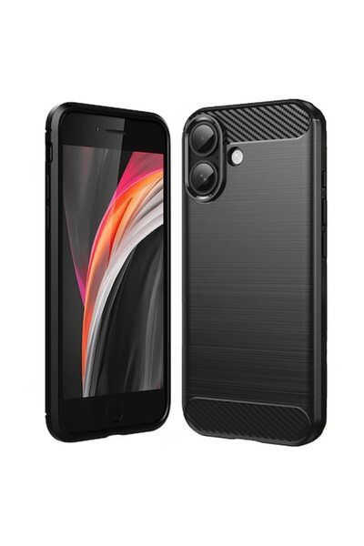 FONIX Защитен калъф за iPhone 17, удароустойчив, карбоново-титанов, TPU, черен