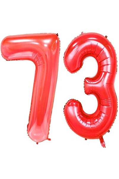 OEM Set 2 baloane folie, ESB, Rosu, aniversare 73 ani, 105 cm