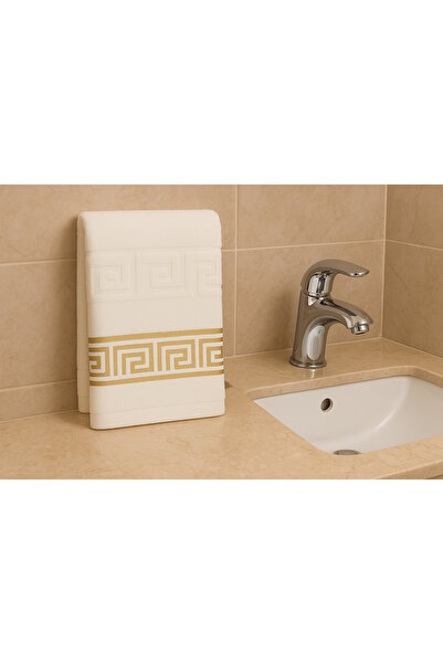 KAYABEY HOME Πετσέτα χεριών και προσώπου με μοτίβο πολυτελείας 50 x 85