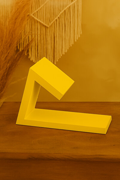 DemCey Home حامل كتب خشبي مع قاعدة خرسانية للهدايا