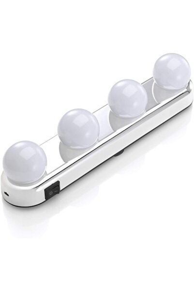 OEM Lampă LED pentru oglindă de machiaj cu 4 becuri puternice și buton pornit...