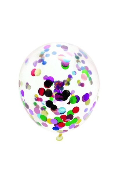 OEM Set baloane cu confetti multicolore 5 buc 35 cm