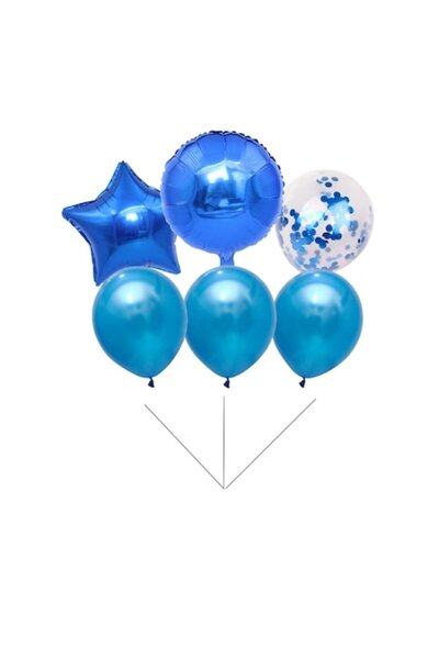 OEM Blue balloon set 6 pieces