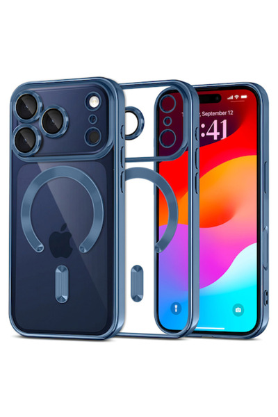 ERBORD Електро MagSafe калъф за iPhone 17 Pro – Син