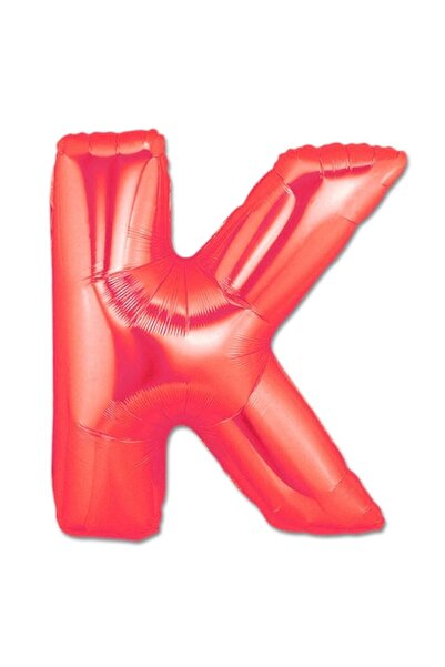 OEM Φόιλ μπαλόνι γράμμα K, ESB, 35 cm, κόκκινο