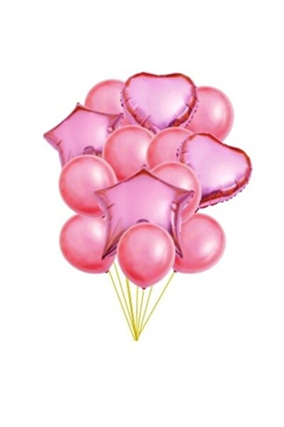 OEM Σετ μπαλόνια ροζ χρυσό 14 τεμ. 80 εκ.