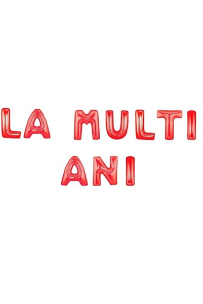 BEST PARTY Set baloane folie, LA MULTI ANI, 40 cm, rosu