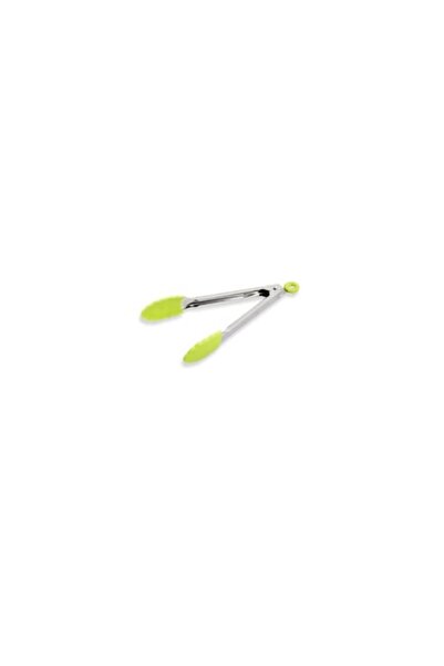 OEM Kitchen tongs, stainless steel-silicone, 20 cm - green