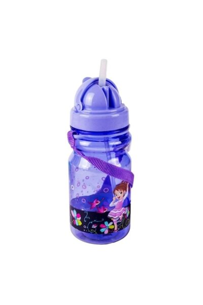 OEM Sticlă de apă cu sistem Pop-Up, model dansator, violet, 350 ml