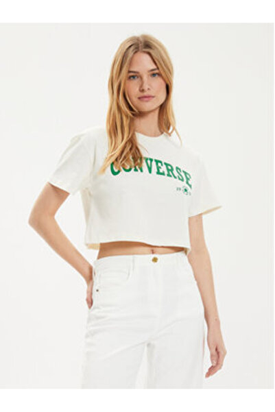 Converse Γυναικείο T-Shirt 10027151-A03 Εκρού