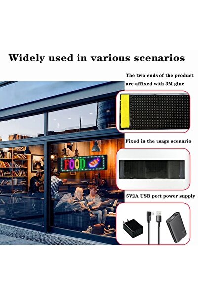 FONIX GlowLine Store by - Flexible LED Programmable Panel 348x102mm Black