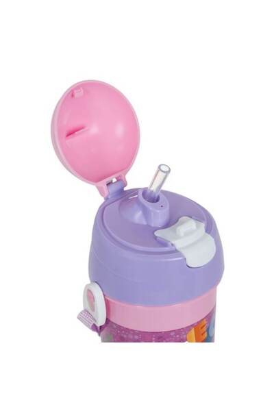 OEM Gabby's Dollhouse Pop-up Water Bottle Pink/Lilac for Kids 500ml