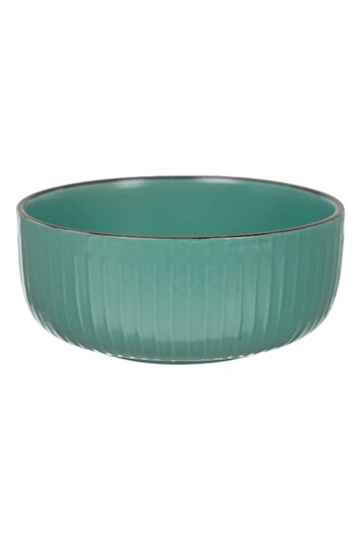 OEM Κεραμικό μπολ, ανάγλυφο σχέδιο, χρώμα πετρόλ, διάμετρος 15 cm, χωρητικότη...