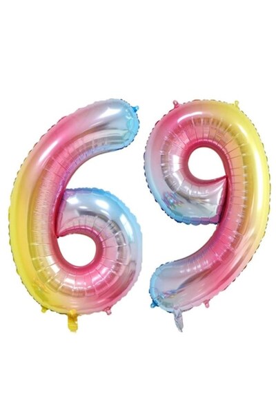 Domi Party & Gifts Set de 2 baloane folie cu numere, Domi Party & Gifts, Curc...