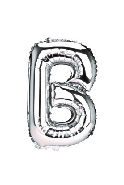 OEM Balon Litera B, Argintiu, 40cm