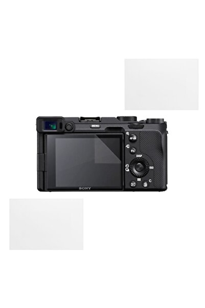 COMANDO Set protectie compatibil cu Sony A7C, Focus Shield, 2 Folii de Silicon Rezistente pentru Ecr