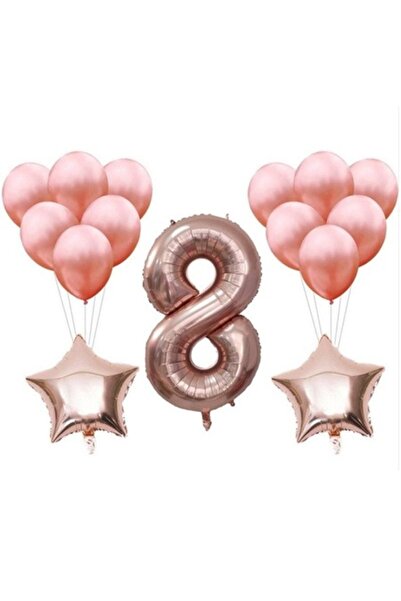 Domi Smart Business Set 15 Baloane, Aniversare 8, Latex + Folie, Domi Party &...