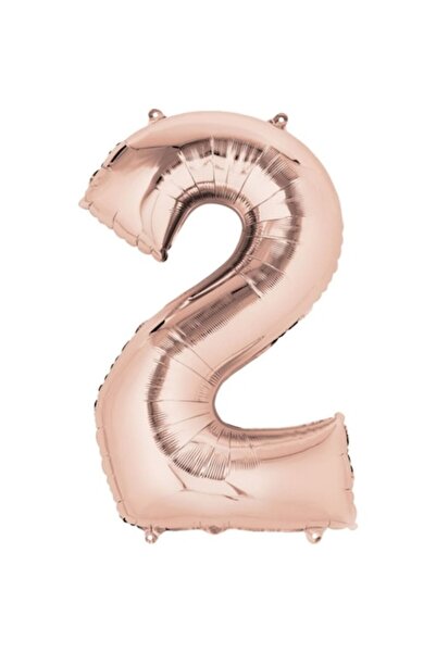 OEM Balon folie, ESB, auriu roz, numărul 2, 100 cm