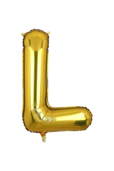 OEM Balon folie litera L, ESB, 40 cm, auriu
