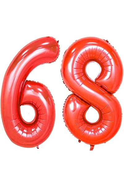OEM Set 2 baloane folie, ESB, Rosu, aniversare 68 ani, 100 cm