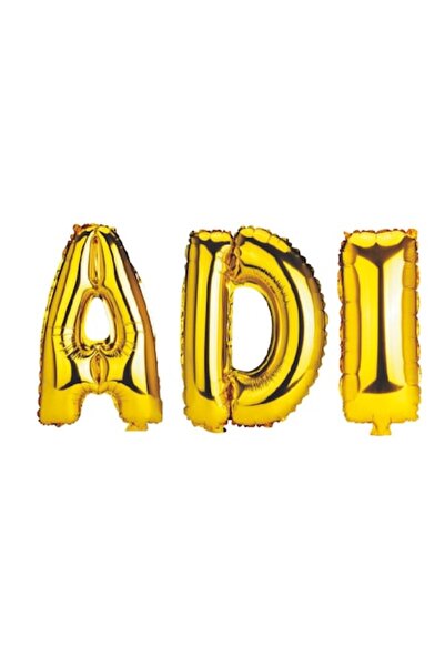 OEM Set de baloane cu litere „Adi” - Auriu - 40 cm