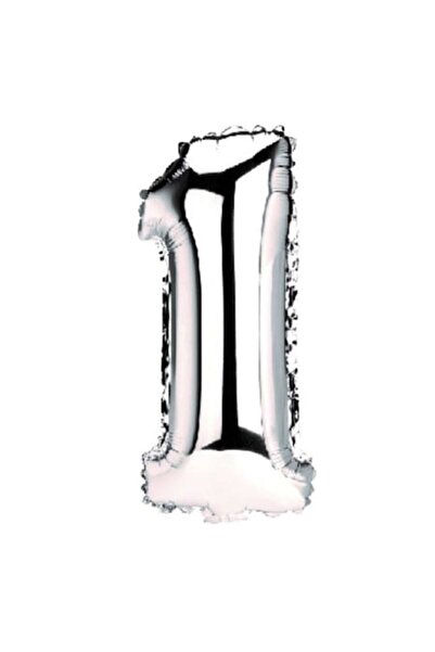 OEM Balon cifra 1, Argintiu, 100cm
