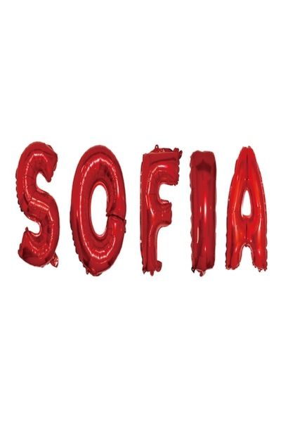 OEM Set Baloane Litere Nume Sofia, Rosu, Wili Topper Rom, 40Cm