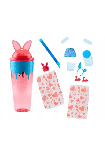 mattel Papusa Pop Reveal Shakes Doll, Set with 8 Surprises, Pink, 4 Years