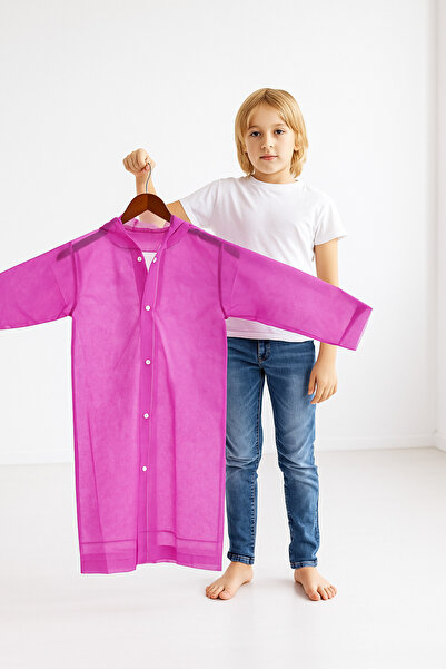 Silmaril 9 -14 Years Old Children's Raincoat Eva Fabric Hooded Suitable for Long-Term Use Winter Rain Trend