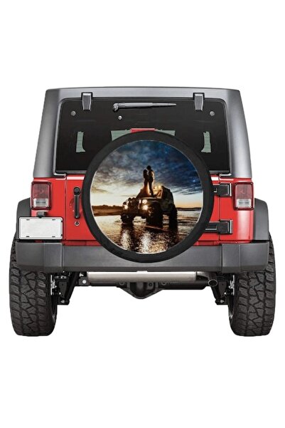 FONIX Sticker autocolant pentru capacul roții de rezervă, Model Love On Wheels