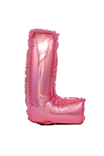 OEM Balon Litera L, Auriu Roz, 40 cm