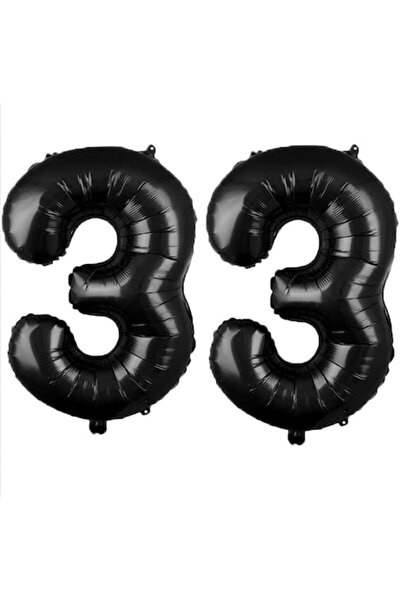 OEM Set 2 baloane folie, ESB, Negre, ziua de naștere 33 de ani, 105 cm