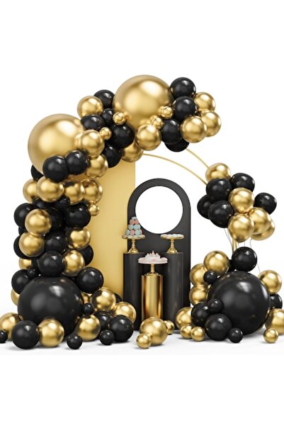 Mei Nai Er Balloon set, Mei Nai Er, 134 pieces, black and gold