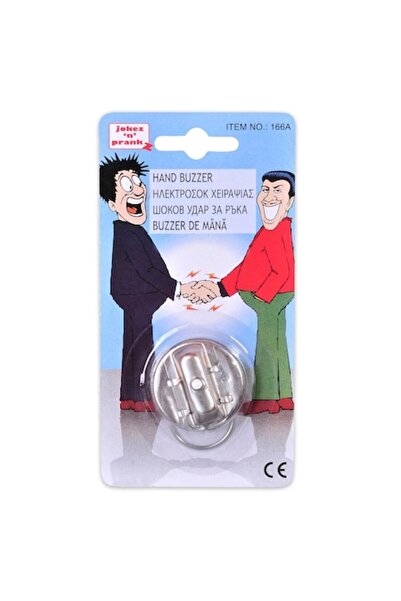 SHOPIENS Dispozitiv de farsă - Șoc electric pentru strângere de mână, arginti...