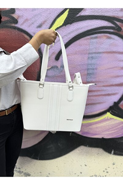 Just Polo Women's New Season 3 Compartment Large Size Stylish Shopper Hand & Shoulder Bag