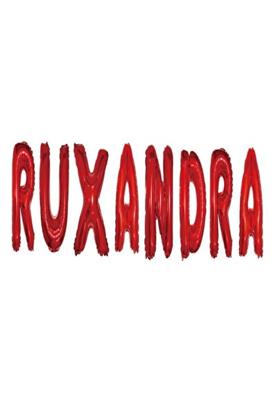 OEM Set Baloane Litere Nume Ruxandra, Rosu, 40Cm