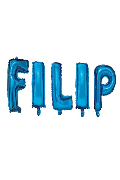 OEM Комплект балони с име Филип, сини, DOMI PARTY & GIFTS, 40 см