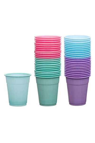 OEM Set Plastic Cups, 300ml, Multicolor, 45 Pieces