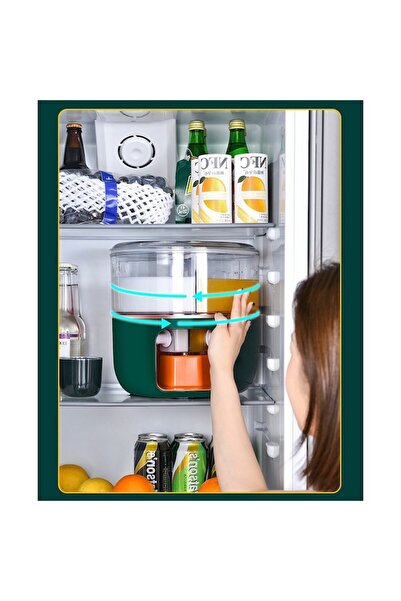 FONIX Liquid Dispenser, Comando Home, 3 Rotatable Sections at 360°, Capacity 6L, Green