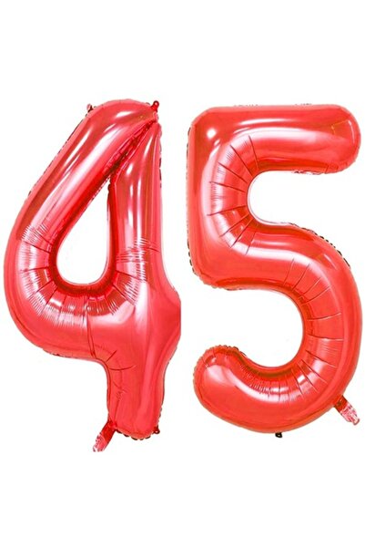 OEM Set 2 baloane folie, ESB, Rosu, aniversare 45 ani, 100 cm