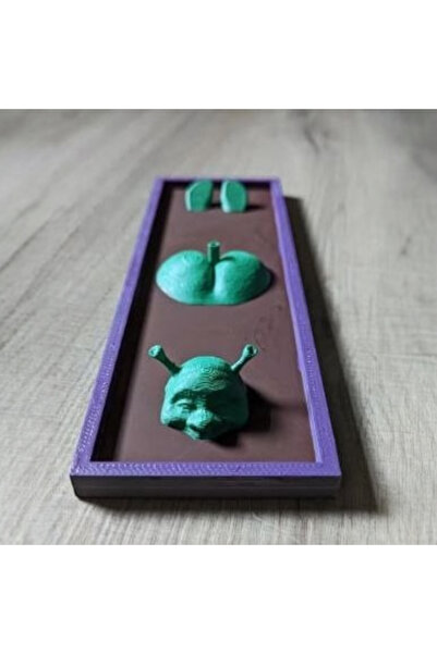 hivhestın Shrek Figürlü Tütsülük - 22 cm 3D Yazıcıyla Üretilmiş