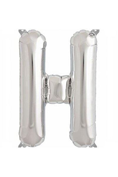 OEM Balon folie litera H, ESB, 40 cm, argintiu