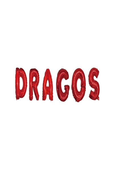 OEM Μπαλόνια με γράμματα Dragos, κόκκινα, 40 cm