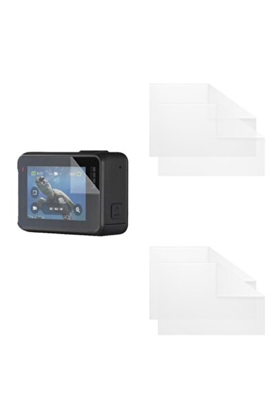 COMANDO Set protectie compatibil cu GoPro Hero 7 Black, Focus Shield, 4 Folii de Silicon Rezistente